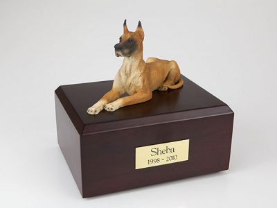 Great Dane Fawn Dog Figurine Urn PetsToRemember.com