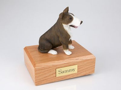 Brindle Bull Terrier Dog Urn PetsToRemember.com