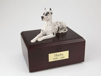 sitting great dane dog urn PetsToRemember.com