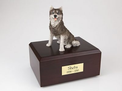 Husky Dog Figurine Urn PetsToRemember.com