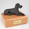 Black Great Dane Ears Down Dog Urn PetsToRemember.com