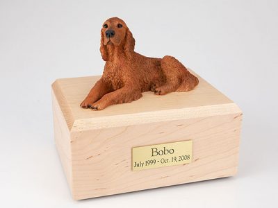 Irish Setter Dog Figurine Urn PetsToRemember.com