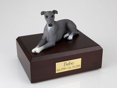 Grey Greyhound Dog Urn PetsToRemember.com