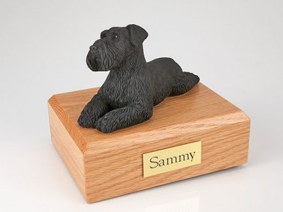 Black Schnauzer Dog Urn PetsToRemember.com