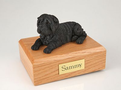 Black Shar Pei Dog Urn PetsToRemember.com