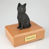 Black Sitting Cat Figurine Urn PetsToRemember.com