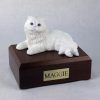 White Persian Cat Figurine Urn PetsToRemember.com