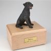 black sitting labrador dog urn PetsToRemember.com