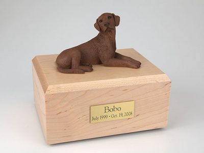 Chocolate Labrador Dog Figurine Urn PetsToRemember.com