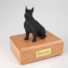 Black Schnauzer dog urn PetsToRemember.com
