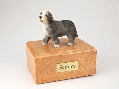 Bearded Collie Dog Figurine Urn PetsToRemember.com