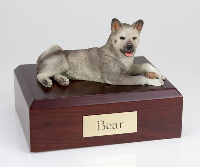 gray akita dog urn dog urn PetsToRemember.com