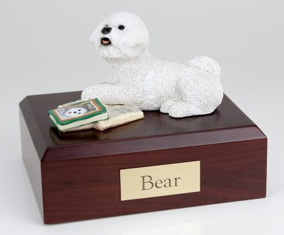 bichon frise dog urn PetsToRemember.com