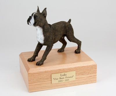 Brindle boxer dog urn PetsToRemember.com