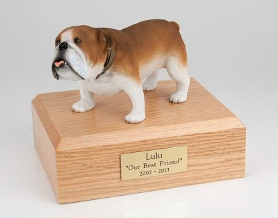 Bulldog Figurine Urn PetsToRemember.com