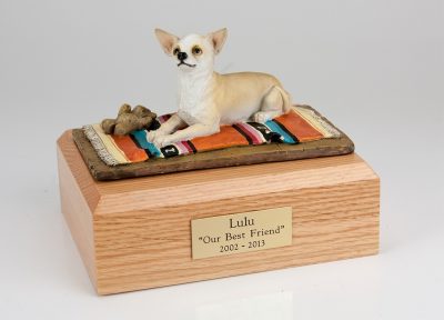 Chihuahua Dog Urn White PetsToRemember.com