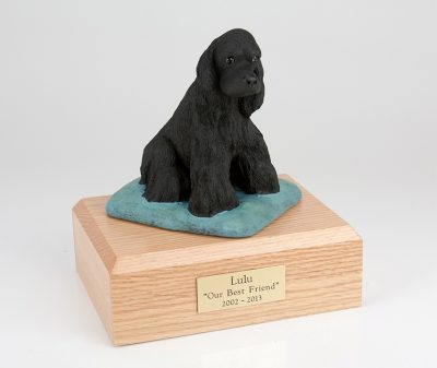 black cocker spaniel pet urn PetsToRemember.com