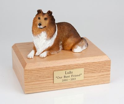 PetsToRemember Collie Figurine Pet Urn