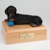 black dachshund dog urn PetsToRemember.com