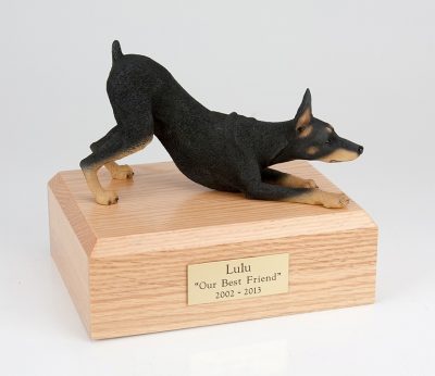 black doberman pinscher dog urn PetsToRemember.com