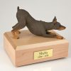 Playful Red Doberman Dog Figurine PetsToRemember.com
