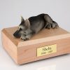 black silver german shepherd dog urn PetsToRemember.com