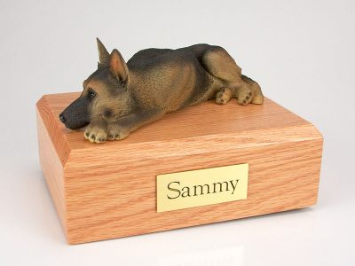 tan black german shepherd dog urn PetsToRemember.com