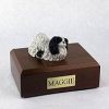Black White Pekingese Figurine Urn PetsToRemember.com
