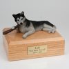 Black White Husky Dog Urn PetsToRemember.com
