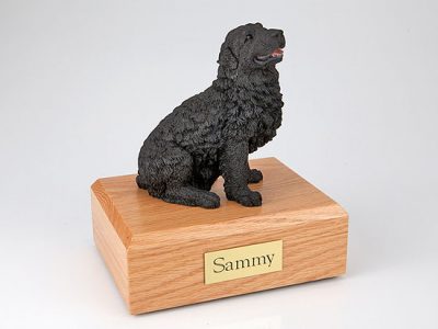 Black Newfoundland Dog Pet Figurine Urn PetsToRemember.com