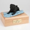 Black Pug Dog Figurine Urn PetsToRemember.com