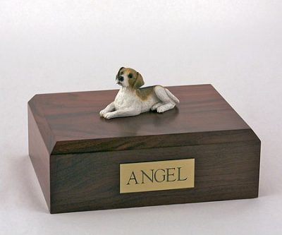 Laying Beagle Dog Urn PetsToRemember.com