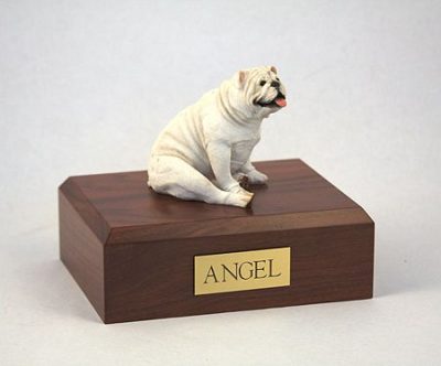 PetsToRemember.com White Bulldog Urn