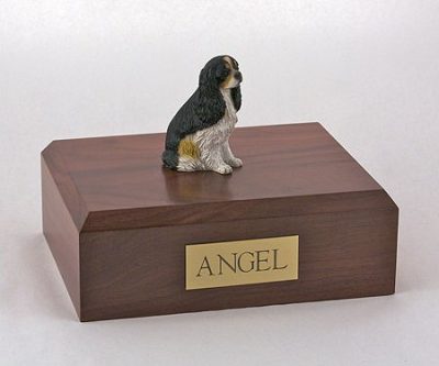 Tri Color Cavalier Dog Urn PetsToRemember.com