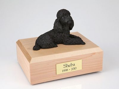 Black Poodle Dog urn PetsToRemember.com