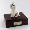 White Poodle Dog Figurine Urn PetsToRemember.com