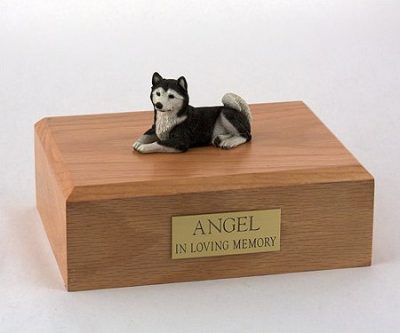 Black Husky Dog Urn PetsToRemember.com