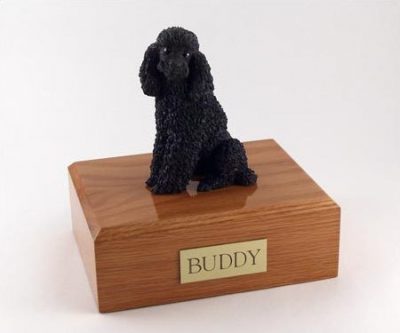 black poodle pet urn PetsToRemember.com