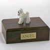 White Poodle Dog Figurine Urn PetsToRemember.com