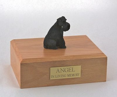 black schnauzer dog pet urn PetsToRemember.com