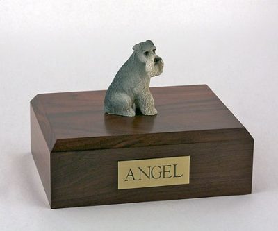 gray schnauzer urn PetsToRemember.com