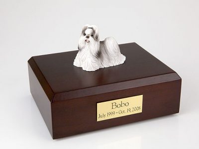 black white shih tzu urn PetsToRemember.com