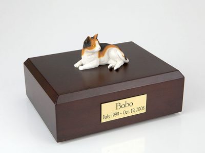 Calico Cat Figurine Urn PetsToRemember.com