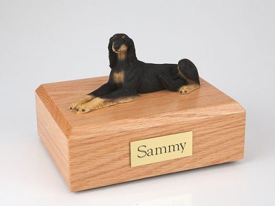 lying saluki dog pet urn PetsToRemember.com