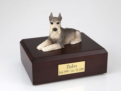 Schnauzer Dog Figurine Urn PetsToRemember.com