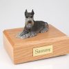 Black Silver Dog Figurine Urn PetsToRemember.com