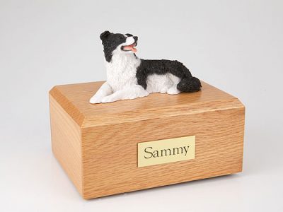 Border Collie Figurine Urn PetsToRemember.com