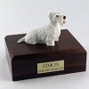 White Scottish Terrier Dog Figurine Urn PetsToRemember.com