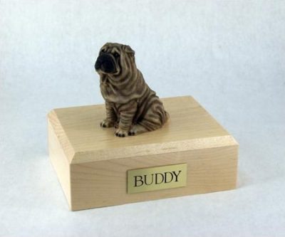 Shar Pei Dog Figurine Urn PetsToRemember.com