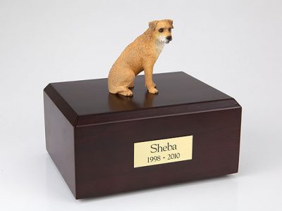 Border Terrier Dog Figurine Urn PetsToRemember.com